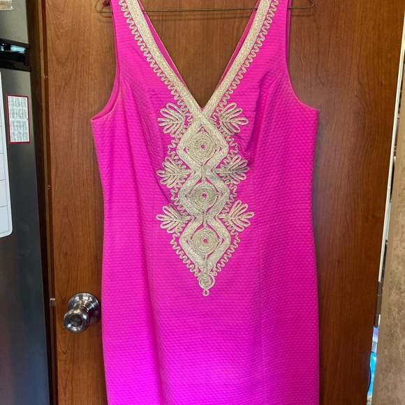 Pink Lilly Pulitzer Shift Dress - Picture 3 of 3